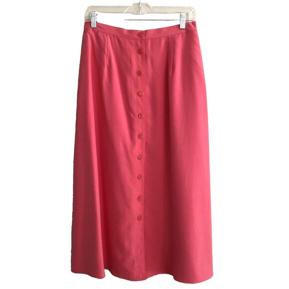 VTG Talbots Pure Silk Tank Top & Skirt Sz 10-12 Y2k Elegant Matching 2 Piece Set - Picture 7 of 15